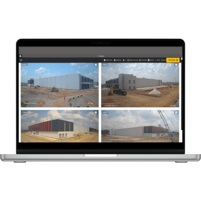 Monitoring construction site with Sivdio's advanced construction timelapse camera technology